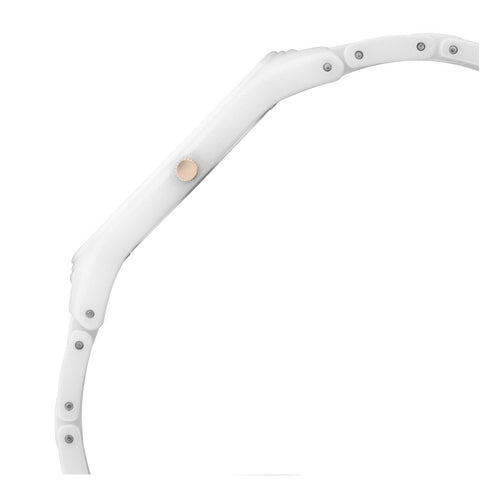 Titan Edge Ceramic Quartz in Arctic White Dial Watch for Women