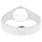 Titan Edge Ceramic Quartz in Arctic White Dial Watch for Women