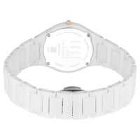Titan Edge Ceramic Quartz in Arctic White Dial Watch for Women
