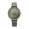 Titan Marhaba Silverwhite Dial Women Watch With Leather Strap