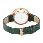 Titan Marhaba Silverwhite Dial Women Watch With Leather Strap