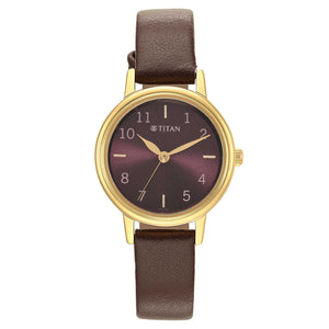 Women Karishma Brown Dial Metal Strap Watch