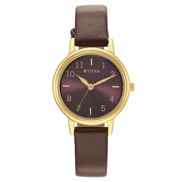 Women Karishma Brown Dial Metal Strap Watch