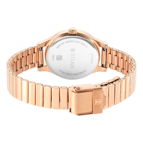 Women Karishma Brown Dial Metal Strap Watch