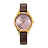 Titan Karishma Quartz Analog Pink Leather Strap for Women