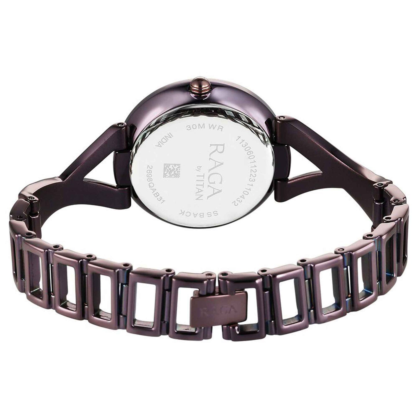 Titan Raga Chic Quartz Analog Brown Dial Metal Strap Watch for Women