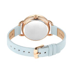 Titan Purple Secluded Strap Material Leather Dial Colour Blue 2705WL01