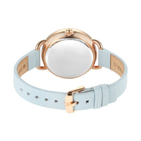 Titan Purple Secluded Strap Material Leather Dial Colour Blue 2705WL01