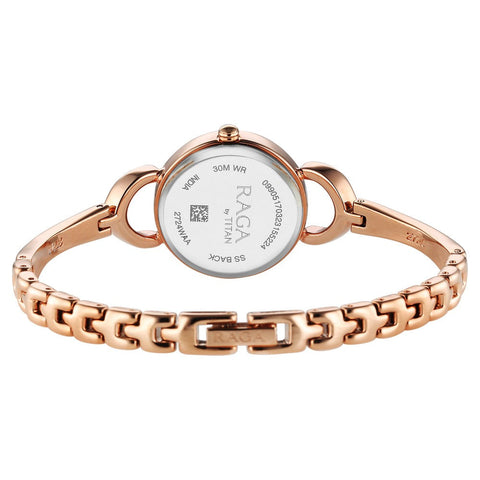 Titan Raga Rose Gold Dial Watch for Women