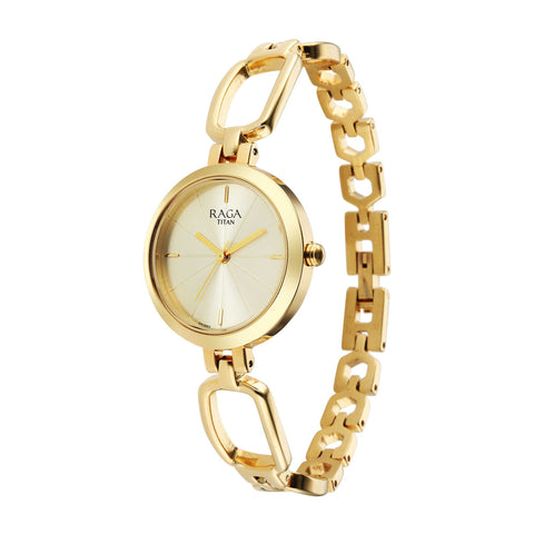 Titan Raga Champagne Dial Watch for Women