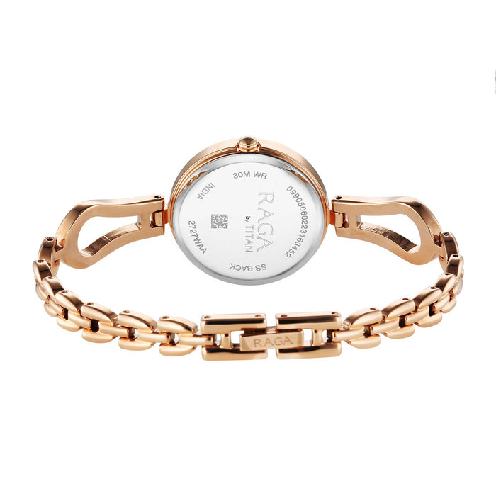 Titan Raga Rose Gold Dial Watch for Women
