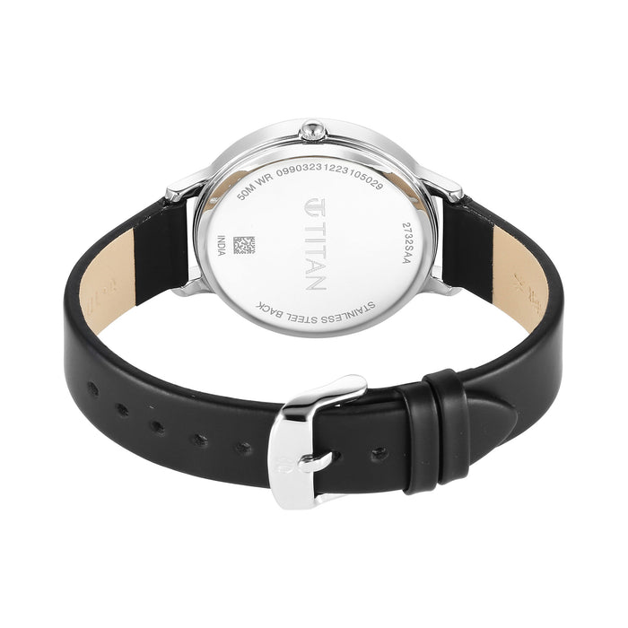 Titan NEO 9 RETRO Ladies Strap Material Leather Dial Colour Dark Blue 2732SL01