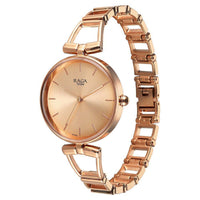 Titan Raga Ascend Quartz Alog Rose Gold Dial With Rose Gold Color Metal Strap Watch For Women