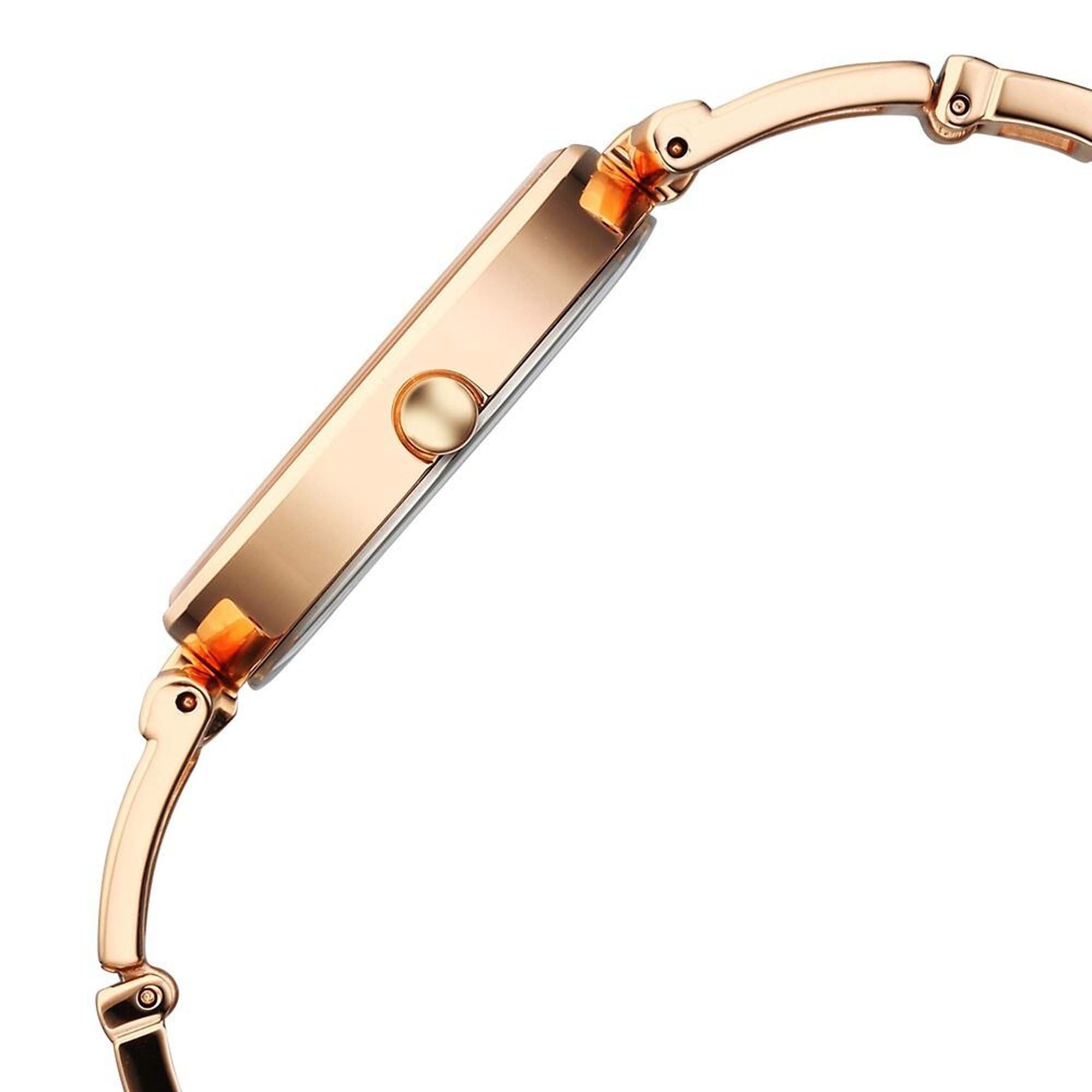 Titan Raga Ascend Quartz Alog Rose Gold Dial With Rose Gold Color Metal Strap Watch For Women