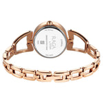 Titan Raga Ascend Quartz Alog Brown Dial With Rose Gold Color Metal Strap Watch For Women