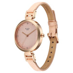 Titan Raga Memoirs Quartz Analog Pink Dial With Pink Color Leather Strap Watch For Women