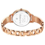 Titan Raga Memoirs Quartz Analog White Dial With Rose Gold Color Metal Strap Watch For Women