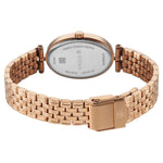 Titan Karishma Quartz Analog Silver Dial Rose Gold Stainless Steel Strap Watch For Women(2758WM01)