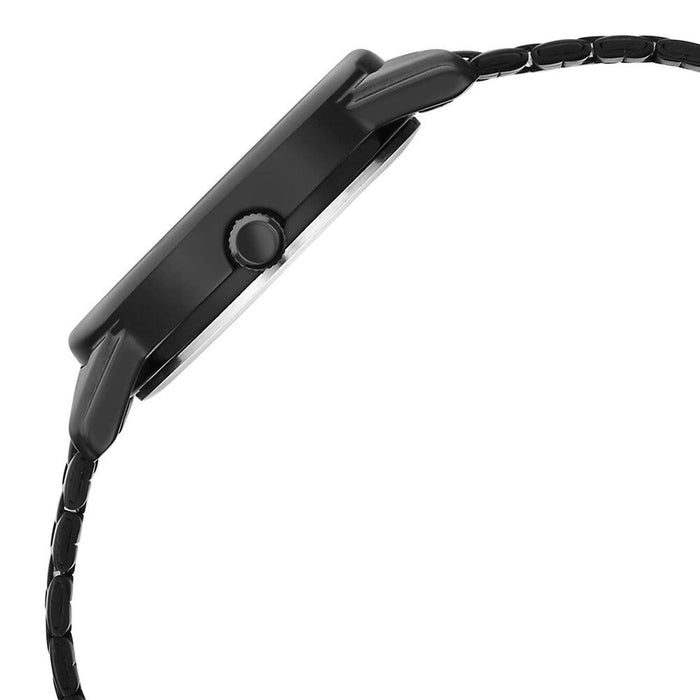 Titan Karishma Quartz Analog Purple Dial Black Stainless Steel Strap Watch For Women(2760NM01)