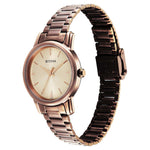Titan Karishma Quartz Analog Beige Dial Brown Stainless Steel Strap Watch For Women(2760QM01)