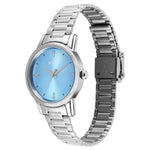 Titan Karishma Quartz Analog Blue Dial Silver Stainless Steel Strap Watch For Women(2760SM02)
