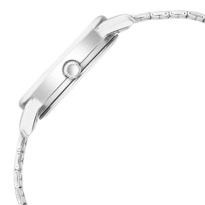 Titan Karishma Quartz Analog Blue Dial Silver Stainless Steel Strap Watch For Women(2760SM02)