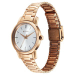 Titan Karishma Quartz Analog Silver Dial Rose Gold Stainless Steel Strap Watch For Women(2760WM01)