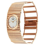 Titan Raga White Mother of Pearl Rectangle Dial Rose Gold Metal Analog Watch for Women 2770WM01