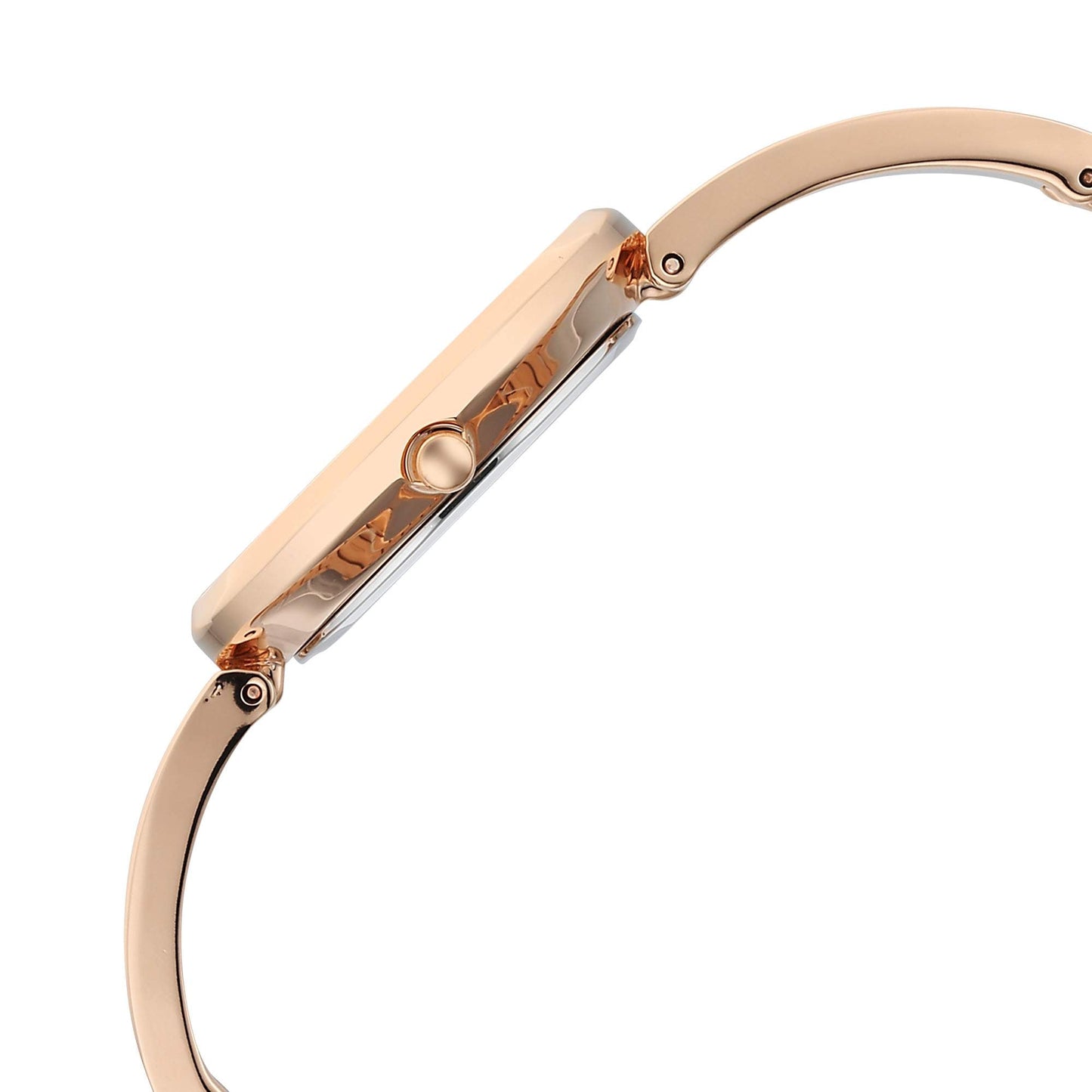 Titan Raga Rose Gold Oval Dial Metal Strap Analog Watch for Women