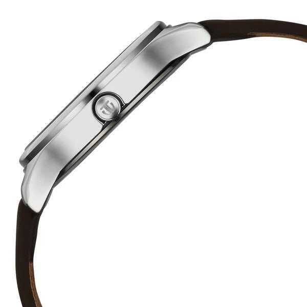 Titan Workwear Pink Dial Brown Leather Strap Analog Watch for Women