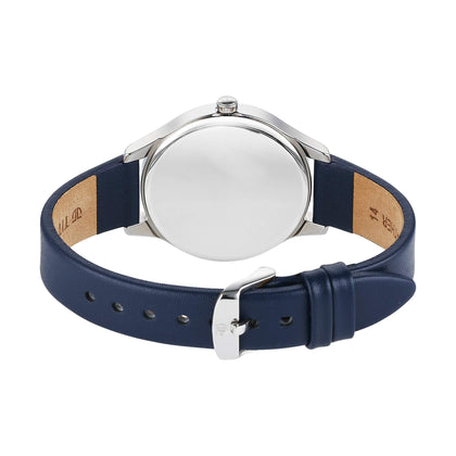 Titan Neo Quartz Analog Blue Dial Blue Leather Strap Watch For Women 2781SL02