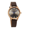 Titan Neo Quartz Analog Grey Dial Brown Leather Strap Watch For Women