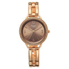 Titan Raga Brown Dial Rose Gold Metal Strap Analog Watch for Women