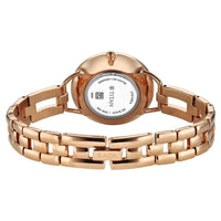 Titan Raga Brown Dial Rose Gold Metal Strap Analog Watch for Women
