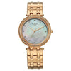 Titan Raga Mother of Pearl Dial Rose Gold Metal Strap Analog Watch for Women