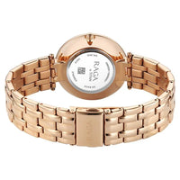 Titan Raga Mother of Pearl Dial Rose Gold Metal Strap Analog Watch for Women