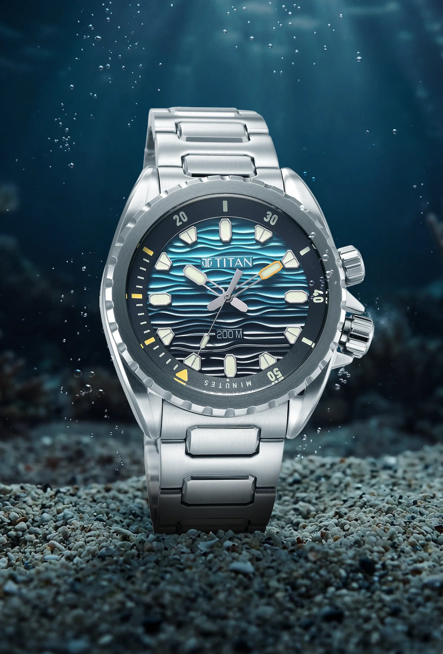 Titan Zero Hour Diver's Blue Dial Analog Watch