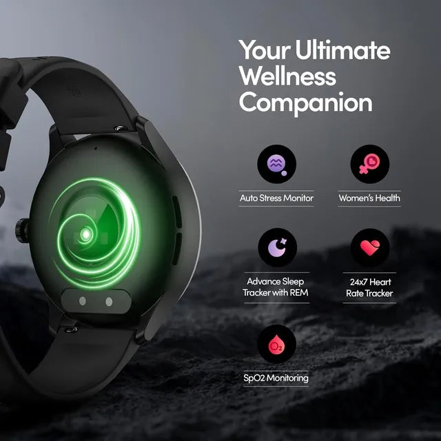 Titan Fastrack Jupiter Flex Smartwatch, 1.38 inches Ultra VU Display, Black 38165PP01