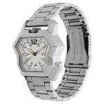 Fastrack Quartz Analog White Dial Stainless Steel Strap Watch for Guys