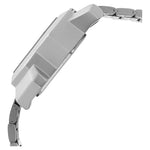 Fastrack Quartz Analog White Dial Stainless Steel Strap Watch for Guys