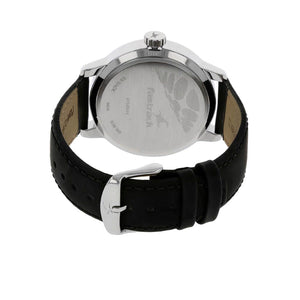 Fastrack Quartz Analog Red Dial Leather Strap Watch for Guys