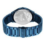 Fastrack Style Up Quartz Analog Blue Dial Stainless Steel Strap Watch for Guys