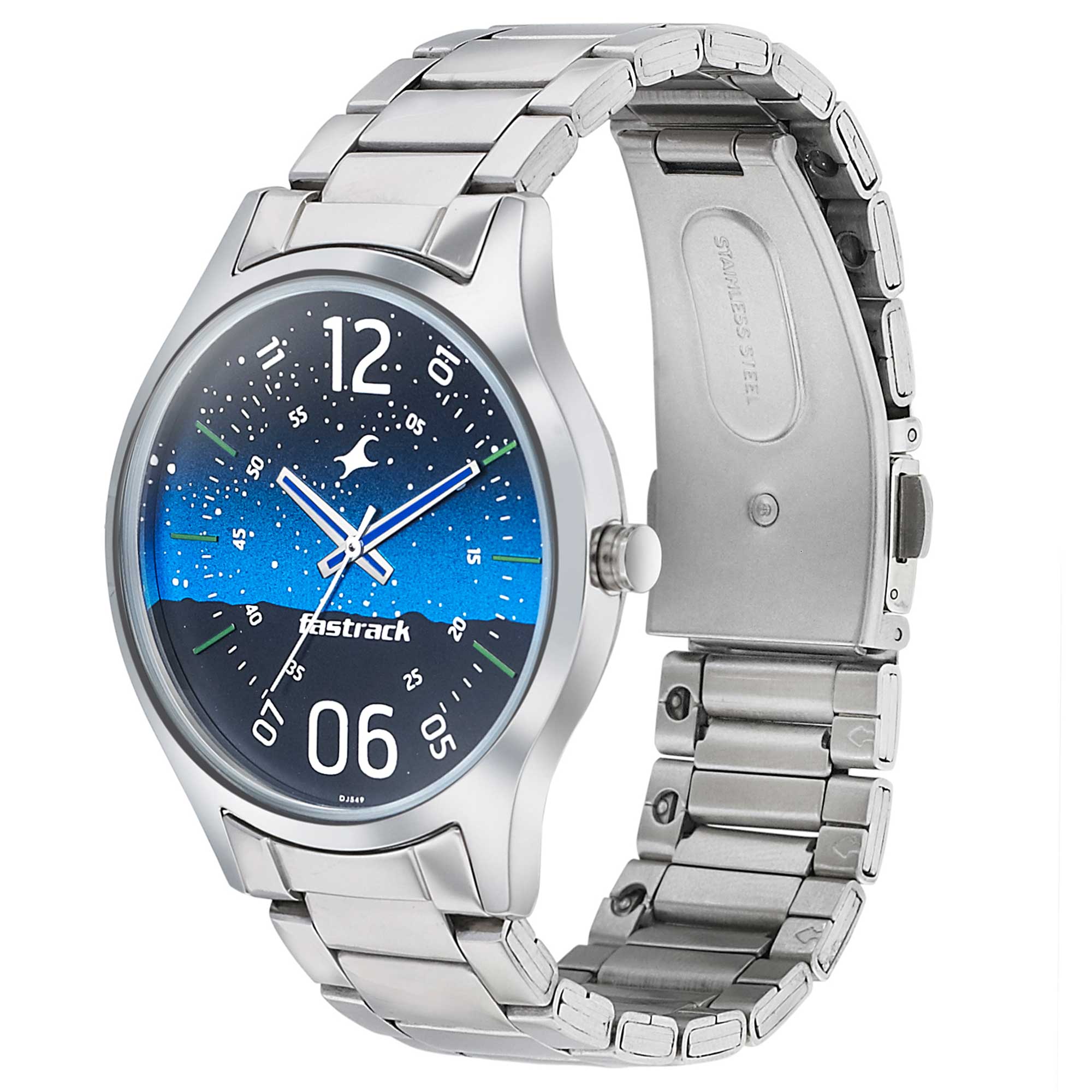 Fastrack Space Rover Quartz Analog Blue Dial Stainless Steel Strap Wat Nepal Trade Network Pvt. Ltd