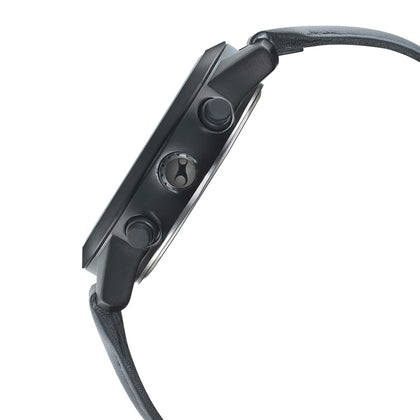 Fastrack Go Skate Quartz Multifunction Black Dial Leather Strap Watch for Guys