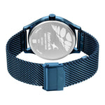 Fastrack Style Up Quartz Analog with Day and Date Blue Dial Stainless Steel Strap Watch for Guys