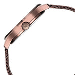 Fastrack Style Up Quartz Analog with Day and Date Brown Dial Stainless Steel Strap Watch for Guys