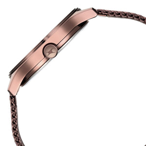 Fastrack Style Up Quartz Analog with Day and Date Brown Dial Stainless Steel Strap Watch for Guys