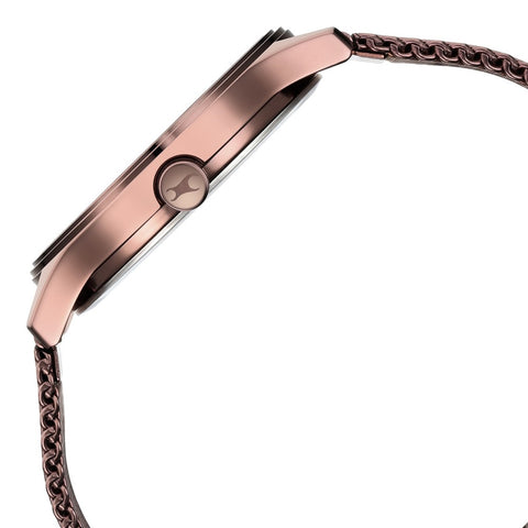 Fastrack Style Up Quartz Analog with Day and Date Brown Dial Stainless Steel Strap Watch for Guys