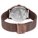 Fastrack Style Up Quartz Analog with Day and Date Brown Dial Stainless Steel Strap Watch for Guys