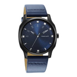 Fastrack Stunners Quartz Alog Blue Dial Leather Strap Watch for Guys
